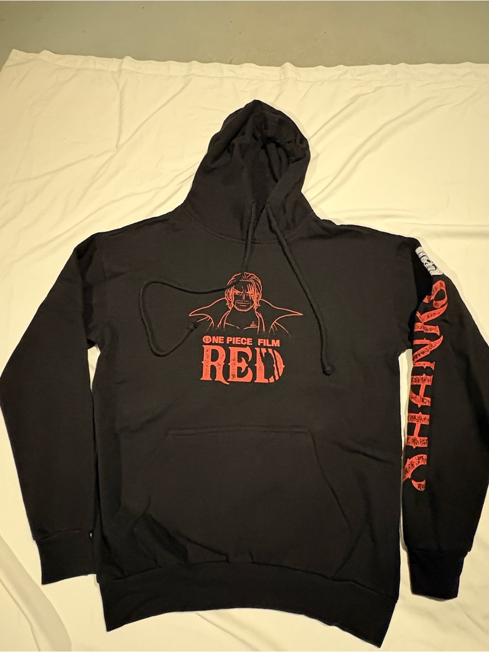 Rare One Piece Film Red Adventure Mens Hoodie Size:Small